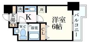 エステムコート神戸ハーバーランド前Ⅵピクシスの物件間取画像